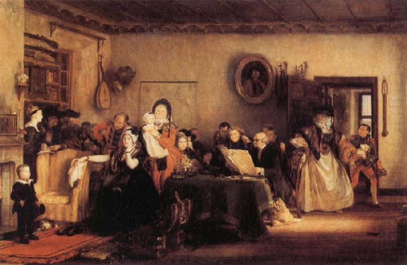 Sir David Wilkie Reading the Will china oil painting image